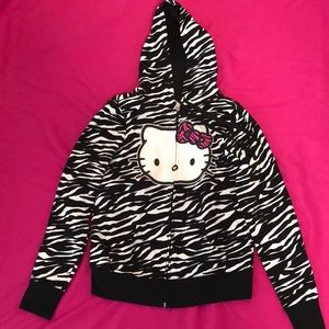 Sanrio Hello Kitty Zebra Print Hoodie